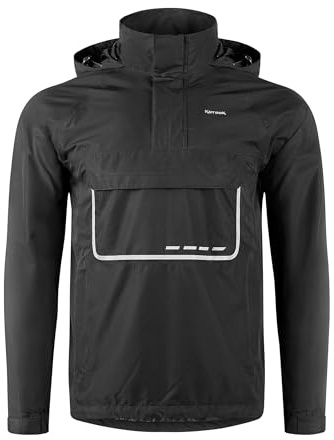 KUTOOK Veste de Pluie pour Homme imperméable Veste intersaison Respirante avec Capuche Légère Blouson Escalade Randonnée Coupe Vent Running Sport de Plein Air