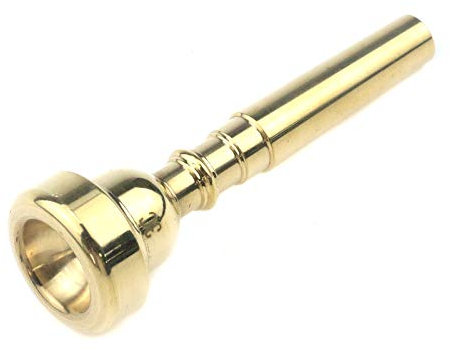 Coshar Trompetenmundstück Typ 3C Mundstück Ersatz für Trompete Musikinstrumente für Anfänger und professionelle Spieler, Messing (Gold)
