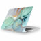 Fancity Compatible with MacBook Air 13 Inch Case 2020 2021, Model A2337(M1) A2179 A1932 with Touch ID Hard Plastic Cover Anti-Scratch Protective Case for New Mac Air 13.3 inch 2018-2021, Marble Green