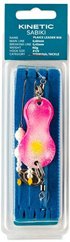 Sabiki Kinetic Plaice Leader, setale da spilla, in sei colori, misura dell'amo 1/0, lunghezza 115 cm, da 40 a 120 g, filo da 0,45 mm (rosa kinky, 120 g)