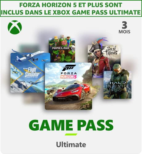 Abonnement Xbox Game Pass Ultimate | 3 Mois | Forza Horizon 5 est inclus dans l'abonnement | Xbox & Windows 10 - Code jeu à télécharger