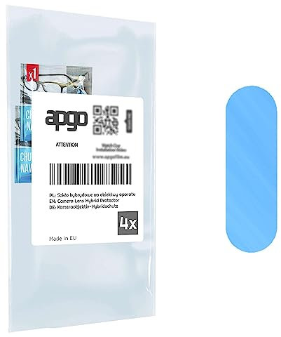 apgo 4 Stück Hybrid Kameraschutz, Kamera-Schutzglas kompatibel mit Huawei P30 lite New Edition, Linsenschutz, 9H Härte, Schutz für Kameraobjektiv, Anti-Kratzer, transparent