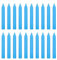 Mega Candles 20 Stück geruchlose hellblaue exquisite Mini-Kerzen, 10,2 cm hoch x 1,27 cm Durchmesser, Supreme Chimes, Verzauberung, Rituale, Zaubersprüche, Hexerei, Wicca, metaphysisch