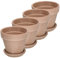KOTARBAU® Vaso da fiori in terracotta moka Ø 13 cm per interni e giardini