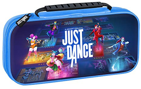 Subsonic Offizielle Just Dance 2023 – Harte, stoßfeste Aufbewahrungstasche für Nintendo Switch – EVA-Hülle mit Reißverschluss – Schutzhülle für Konsole, Spiele und Zubehör
