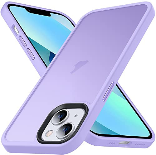 Anqrp Cover per iPhone 13 Mini, [Antiurto Antigraffio] [Militare Antiurto] Silicone Traslucido Case e Morbido Ultra Sottile TPU Bumper, Custodia per iPhone 13 Mini (5.4), Viola