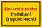 Einfahrt Freihalten Schilder (30x20 cm Kunststoff) - Ausfahrt freihalten Schild - Nie Wieder zugeparkt - Tag und Nacht freihalten