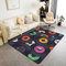 Loussiesd Schallplatte Wohnzimmer Teppiche Vintage Disc Drucken Dekor Teppich, für Balkon Terrasse CD Musikmuster Indoor Bodenmatte Gitarreninstrumente Popstar Party Wohnzimmerteppich 150x200cm