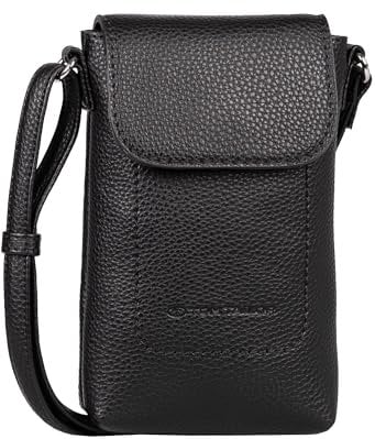 TOM TAILOR Elis Damen Handytasche Umhängetasche Mittelgroß Schwarz