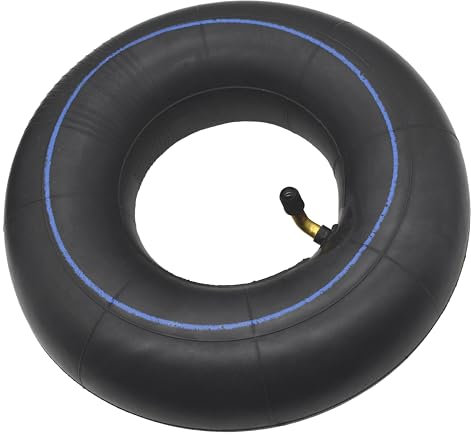 QsEzDo 4.10/3.50-4 inch TR87 Inner Tube for Wheelbarrows and Go Kart, ATV, Yard Tractors, Lawn Mowers, Hand Trucks, 1 Pack, with TR87 Bent Metal Valve Stem for 4 inch (4”) rim (1, 4.10/3.50-4W)
