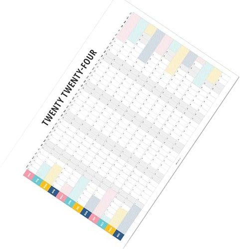 Jahresplaner 2024 Wandkalender 2024 Wandkalender Planer 2024 Wandplaner ab 1. 2024-12. 2024, 50 x 30 cm, Wandkalender 2024, digitaler Jahrestisch