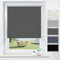 Verdunklungsrollo Klemmfix ohne Bohren Dunkelgrau B90 x H150cm(Stoffbreite 85cm) Rollos für Fenster ohne Bohren Thermo Rollo Verdunkelung Klemmrollo Thermorollo Seitenzugrollo Sonnen- & Hitzeschutz