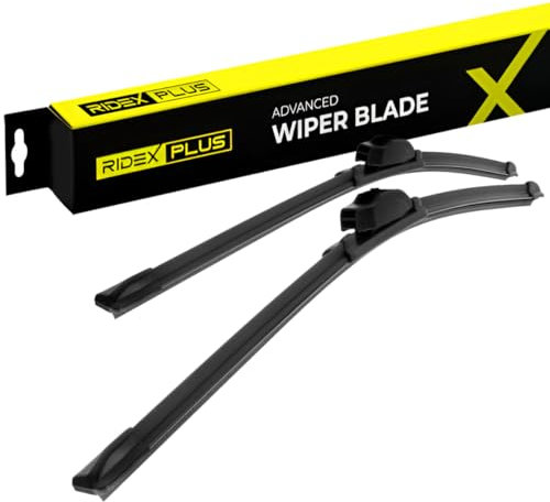RIDEX PLUS Escobilla Limpiaparabrisas Juego de 2 Escobillas Delante | Tipo de escobilla: Sin marco | Longitud 1: 530mm | Longitud 2: 450mm 298W0170P compatible con VW Polo IV Hatchback 9N, 9A
