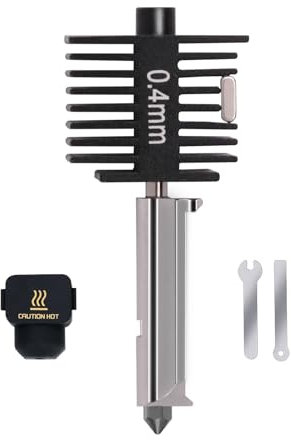 A1 Mini kit di aggiornamento Hotend, set di blocchi di calore per stampante 3D, con nodi in acciaio rigido da 0,4 mm e calzini in silicone per bambù Lab A1/A1 Mini