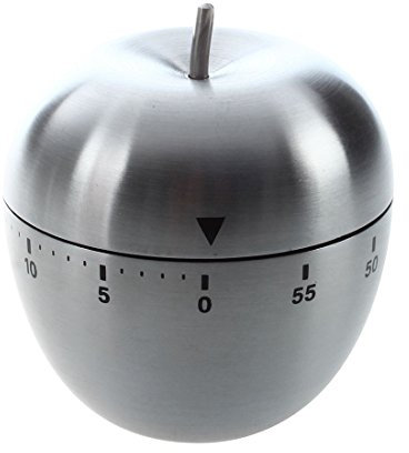 Haslbeck Edelstahl 60 Minuten Countdown Kueche Kochen Mechanische Alarm Uhr Apfel-Form