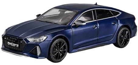 1 24 Für Audi RS7 Coupe Skala Modell Auto Metall Druckguss Liebhaber Dekorative Spielzeug Druckgussmodelle Motorfahrzeuge(Blau)