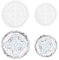YRIHJIXQ 2Stück Silikonform Tablett 21cm und16cm Rund Formen für Gips Gießen Silikonformen Gießformen Untersetzer Epoxidharz Formen Silikon