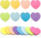 Farbige Haftnotizen,240 Blatt Selbstklebende Haftnotizzettel,Bunte Herzen Sticky Notes,Haftnotizen Lustig,8 Farben Haftnotizen Klebezettel für Planer Erinnerung Büro Zuhause Schule Zubehör(70 x 70 mm)