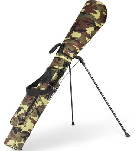 OUUTMEE Kleine Golftasche, Schlägerkoffer, Golf-Selbstständer, Schlägerkoffer und große Tasche, Ultraleicht Grün