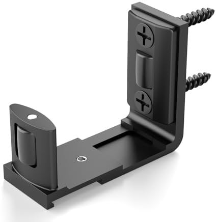 CCJH Premium Schiebetür Bodenführung-Höhenverstellbare U-Führung mit Flachboden & Rostschutz,Wandmontage für Barn Doors,Schwarz