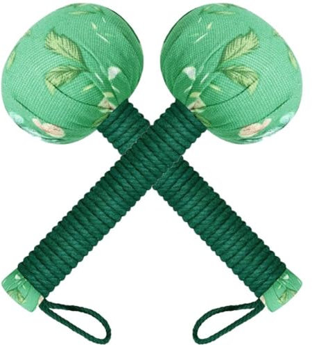 HiyyFloy Masseur De Drainage Lymphatique 2 Pièces, Marteau De Massage en Bois D'absinthe De Longue Taille, Marteau De Massage pour Tout Le Corps