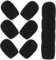 CATIEBYE 10Pcs Microphone Windscreen Sponge Handheld Mic Cover Lightweight Noise Reducing Design for Enhanced Audio Quality Compatible with Microphone Models