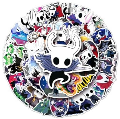 50 Stück Hollow Knight Cartoon Aufkleber Schreiben Sie Ihr eigenes episches Kapitel Dekoration Gepäck Wasserbecher