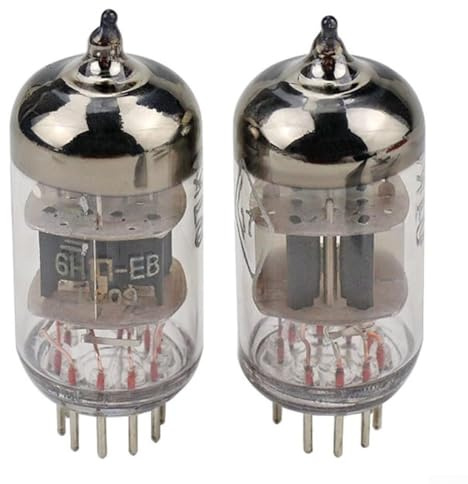 2Pcs Valve Vacuum Tube,6H1nEB Vacuum Tubes Audio Preamp Replacement With Valve-enhanced Speakers Compatible With 6N1 ECC85 6AQ8 Tube Models