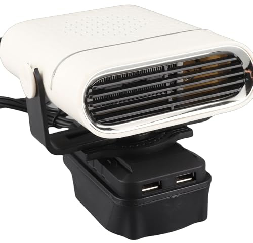 Oreilet Riscaldatore auto, Riscaldatore e sbrinatore portatile, Riscaldamento rapido, Sbrinatore automatico parabrezza, Sbrinatore piccoli spazi (Alimentato a batteria, non incluso)