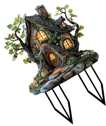 Eichhörnchen-Hausschild, Acryl, Gartenstecker für Blumenbeete, Zäune, Terrassen und Dachgärten, Harz, Eichhörnchen, Hauspfähle