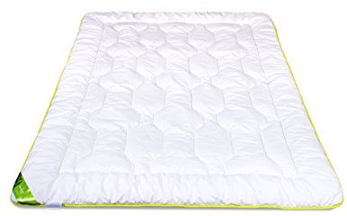 Bettdecke Ganzjahres Steppbett Baumwolle Bambus Steppdecke Leichte Schlafdecke für Allergiker Weiß 135x200 155x200 180x200 220x200 Waschbar 60 Grad Premium Qualität Öko-Tex Standard (155x200 cm)