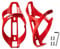 Corki Cycles Fahrrad-Trinkflaschenhalter, Leichter Fahrrad-Trinkflaschenhalter für Rennräder und Mountainbikes – Rot – 2er-Pack