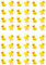 cdb 48 edible Ducks Yellow Style kids childrens party decorations Wafer Paper Cupcake Cake Toppers Rice Paper