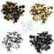 Nsiwem Taschenfüße 120 Stück Bodennägel für Taschen Legierung Boden Stud Füße Spike Cone Studs 12mm Durchmesser für Handwerk Geldbörse Handtasche Machen Bronze/Golden/Silber/Schwarz