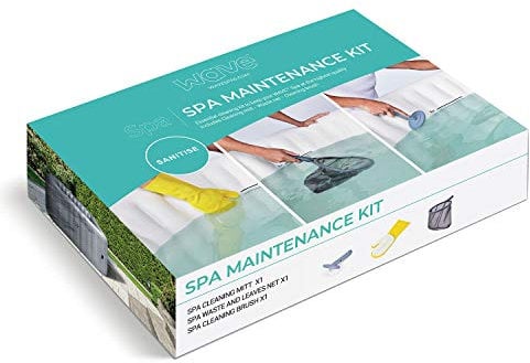 WAVE Spa 3 in 1 Hot Tub Cleaning & Maintenance Kit | Contains Cleaning Mitt, Net & Cleaning Brush