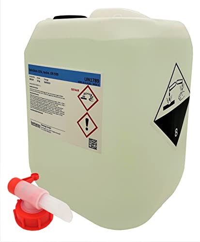 Bemango Salzsäure 30-31% technisch 10 Liter = 12 Kg UN1789 mit Ablasshahn