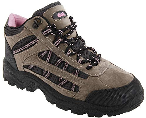 L545FP-9 GRASSMERE Trekker Ankle Boot Grey/Pink 9 UK