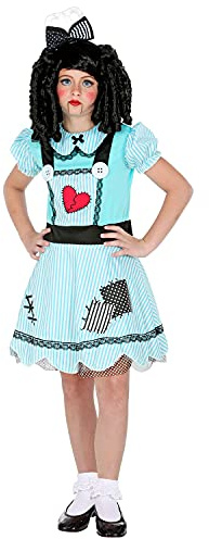 W WIDMANN MILANO Party Fashion - Kinderkostüm Puppe, Gothic, Dark Girl, Psycho, Halloween, Fasching