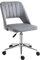 Vinsetto Chaise de Bureau Design Contemporain pivotante 360° Ergonomique Dossier strié aéré Hauteur réglable revêtement Velours 49 x 60 x 91 cm Gris foncé