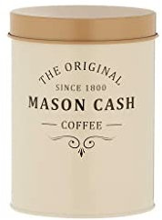 Mason Cash Heritage Cream Coated Steel Coffee Storage Canister, 1.3 L