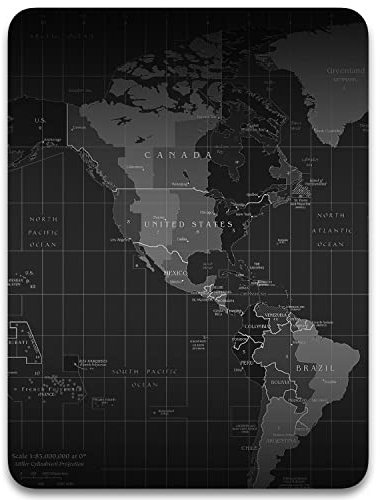 Dapesuom Small Mouse Pad, 6 x 8 Inch Thick Rubber Premium-Textured Non-Slip Portable & Washable Mini Mouse Mat for Women Men Wireless Laptops Keyboard Tray Gaming Work Computer Office Travel, Map