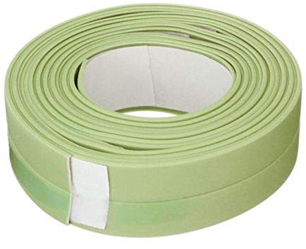 Momolaa Auto-Adhésif Bande d'Etanchéité, Joint adhesif baignoire, Joint Plan de Travail Cuisine, pour la Bord de l'Evier de Bain,Toilette, Baignoire, évier Lavabo et Mur (320 x 3,8 cm) (Vert)