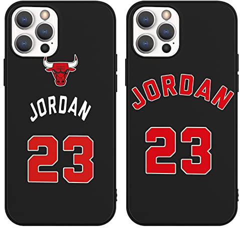 nurkorki 2er-Pack: Basketballspieler Star 23 Muster Gemusterte Kratzfeste Stoßdämpfende TPU Silikon Handyhülle für iPhone 12 Pro Max 6.7 Zoll, Texturiert, Sport, Erwachsene