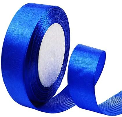 23Meter Satinband Königsblau 25mm Satinband Bänder,Breit Schleifenband Dekoband Stoffband Geschenkband Hochzeitsdeko Schleife für Geschenkverpackung,Kunsthandwerk,Haarschleifen,Blumenstrauß,Dekoration