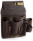 OX Tools Pro Leather Tool Pouch for Left Handed Contractor Drywall Pouch - Oil Tanned Leather Tool Belt Pouches Hammer Loop, Belt Loops, Framing Drywaller's Tool Organizer Bag OX-P263801LH