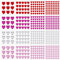 516 Stück Herz Glitzersteine Selbstklebende 16 Blätter Acryl Herz Flach Strasssteine Aufkleber Bunte Dekorative Edelstein Strasssteine Aufkleber Valentinstag Basteln Grußkarten Scrapbooking DIY