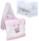Generisch Baby Delux Babybett Komplett Set Mia umbaubar zum Juniorbett weiß 120x60 Matratze Schublade Schutzgitter Bettset Premium (Schaukelfreunde)