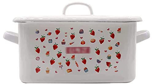 LIOONS classic Bread Box Classic Bread Box, Rectangular Ceramic Bread Holder, 3/3.5l Large Capacity Bread Storage, Space-saving Bread Bin Food Storage