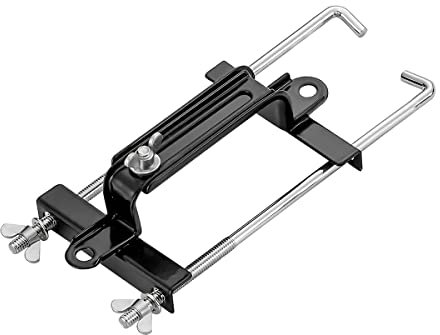 CGEAMDY Car Battery Hold Down Kit, Standard Storage Battery Bracket with Rods and Bolts, Adjustable Height Crossbar Battery Hold Down Tray Holder, Universal Auto Replacement Accessories(19CM)