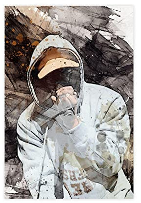 ETOMEY Exklusive Art Rapper ASAP Ferg Poster 7 Leinwand Poster Wandkunst Dekor Druck Bild Gemälde für Wohnzimmer Schlafzimmer Dekoration ungerahmt 20 x 30 cm